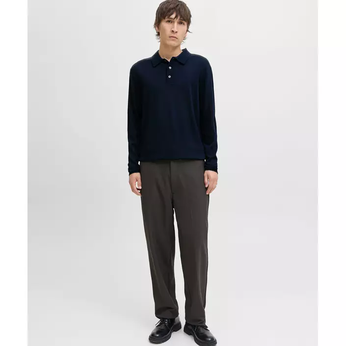 Jack & Jones Premium JPRBLAMERINO stickad tröja med merinoull, Night Sky, large image number 6