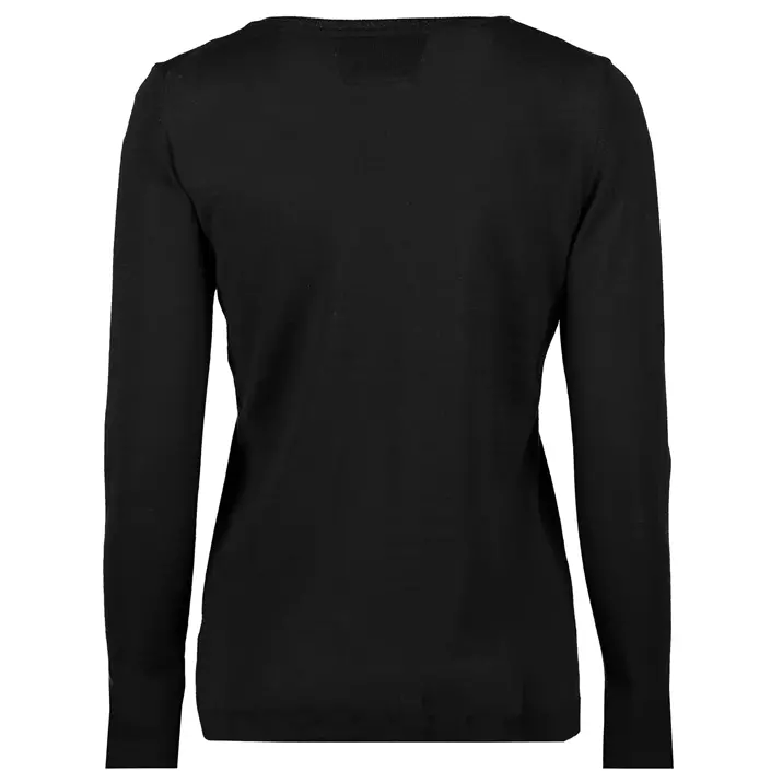Seven Seas stickad tröja dam med merinoull, Black, large image number 1