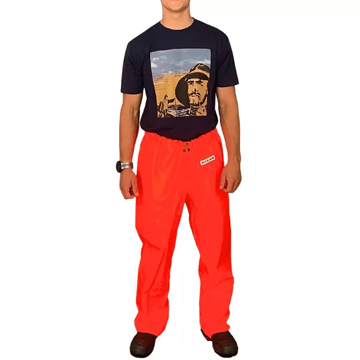 Ocean Classic rain trousers, Orange, large image number 0