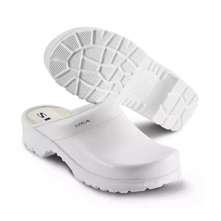 Sika comfort clogs without heel cover OB, White, large image number 0