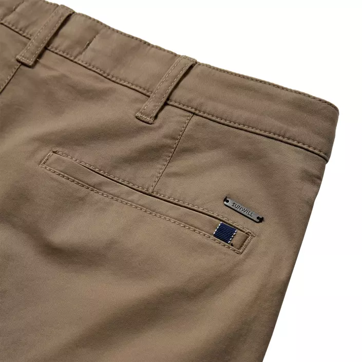 Sunwill Extreme Flex Modern fit bukse, Dark sand, large image number 3