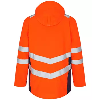 Engel Safety parka shell jacket, Orange/Blue Ink