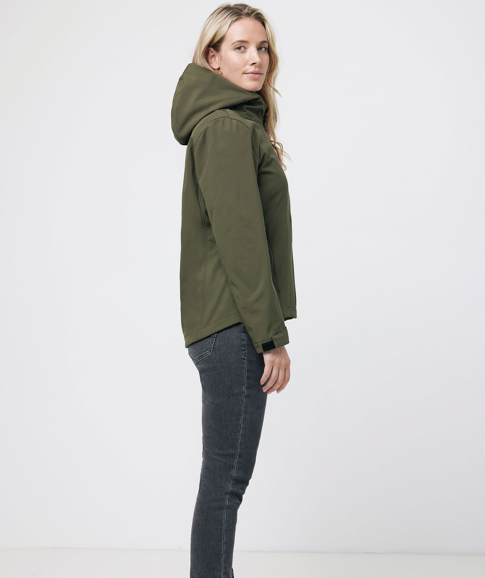 Iqoniq Makalu softshelljacka dam, Khaki, large image number 3