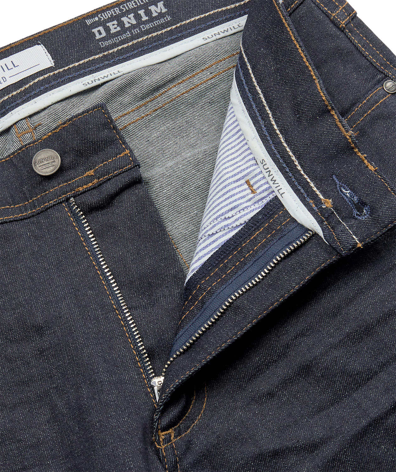 Sunwill Super Stretch Fitted Jeans, Dark blue, large image number 2