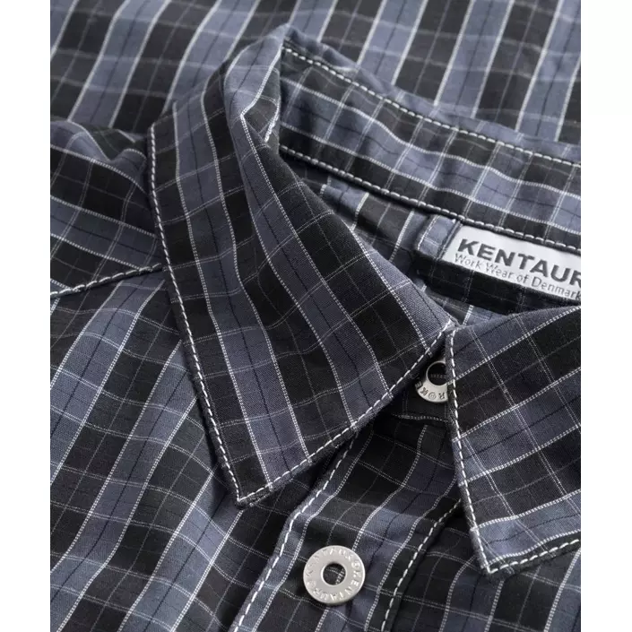 Kentaur short-sleeved  shirt, Black/Blue checkered, large image number 2