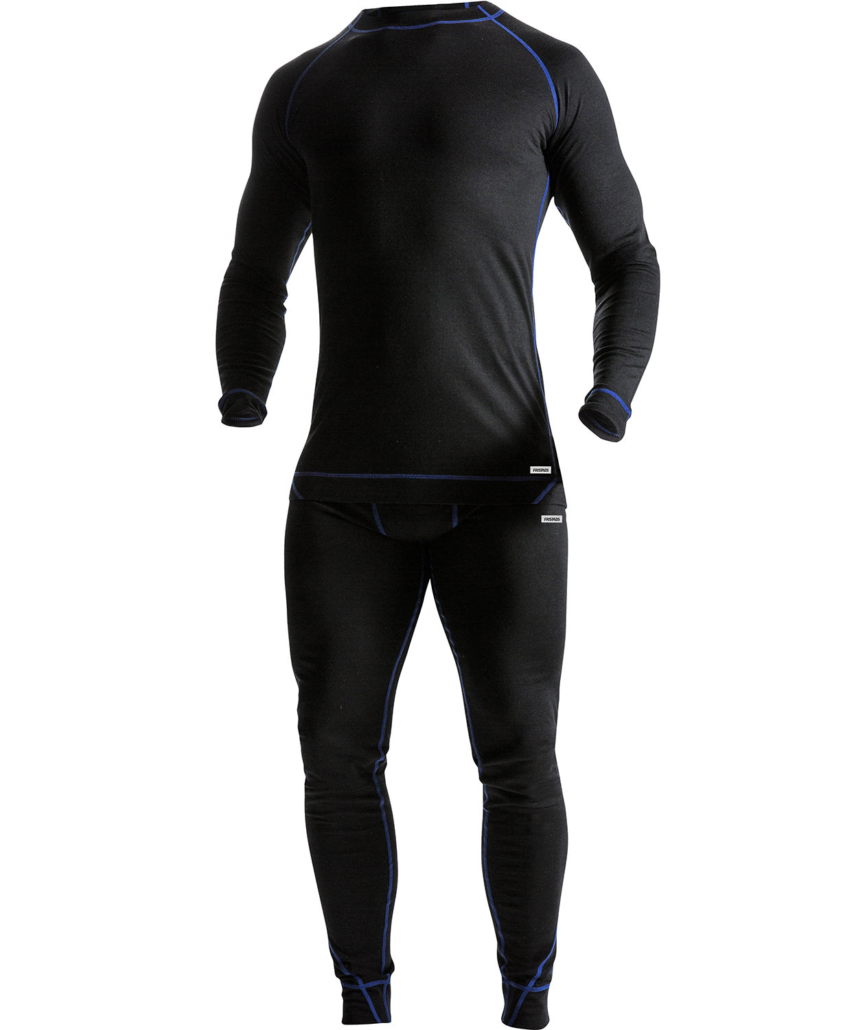 Fristads thermal crewneck 7517 with merino wool, Black, large image number 2