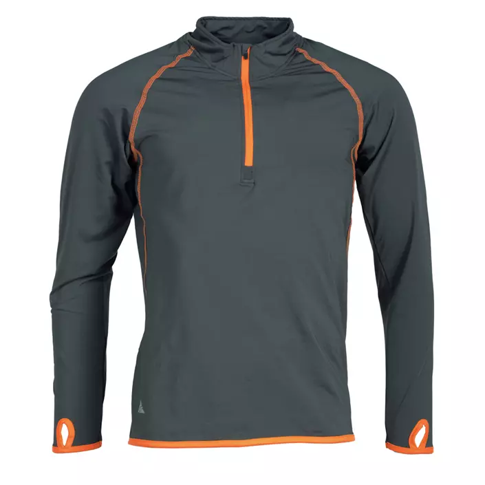 Pitch Stone winter running shirt, Antracit Grey, large image number 0