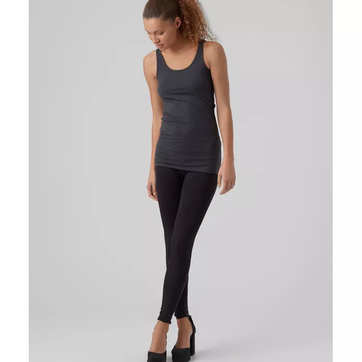 Vero Moda VMMAXI MY SOFT lång linne dam, Dark Grey Melange, large image number 4