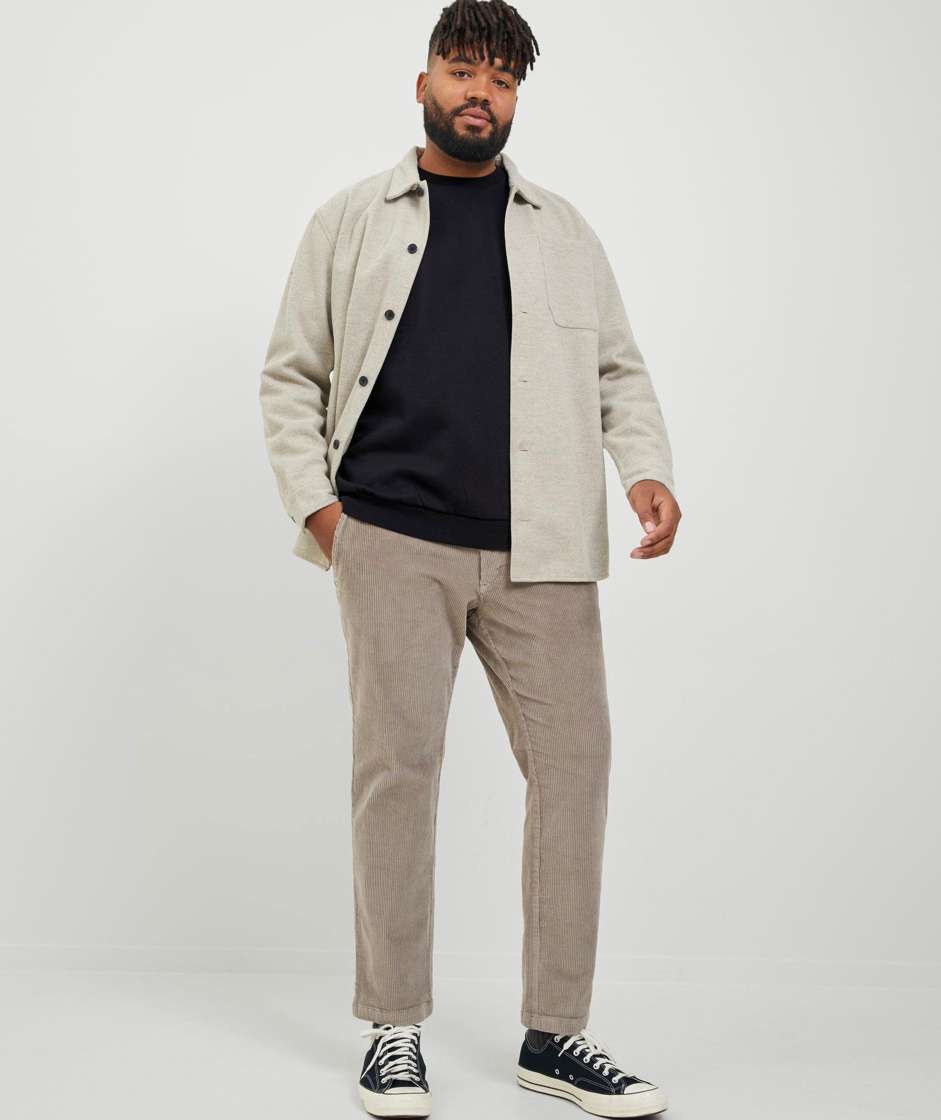 Jack & Jones Plus JJEBRADLEY Sweatshirt, Black, large image number 5