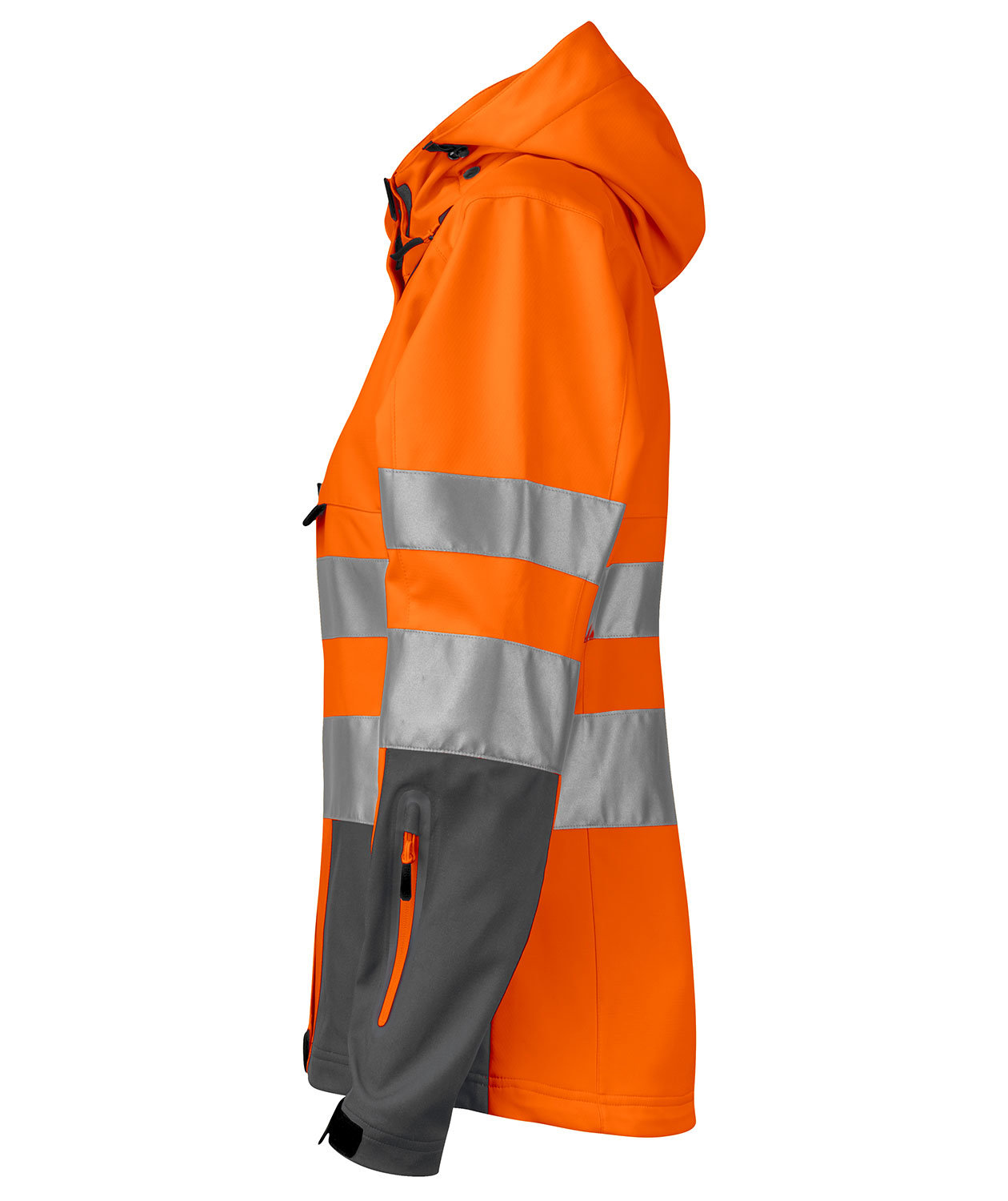 ProJob Damen Shelljacke 6423, Orange/Grau