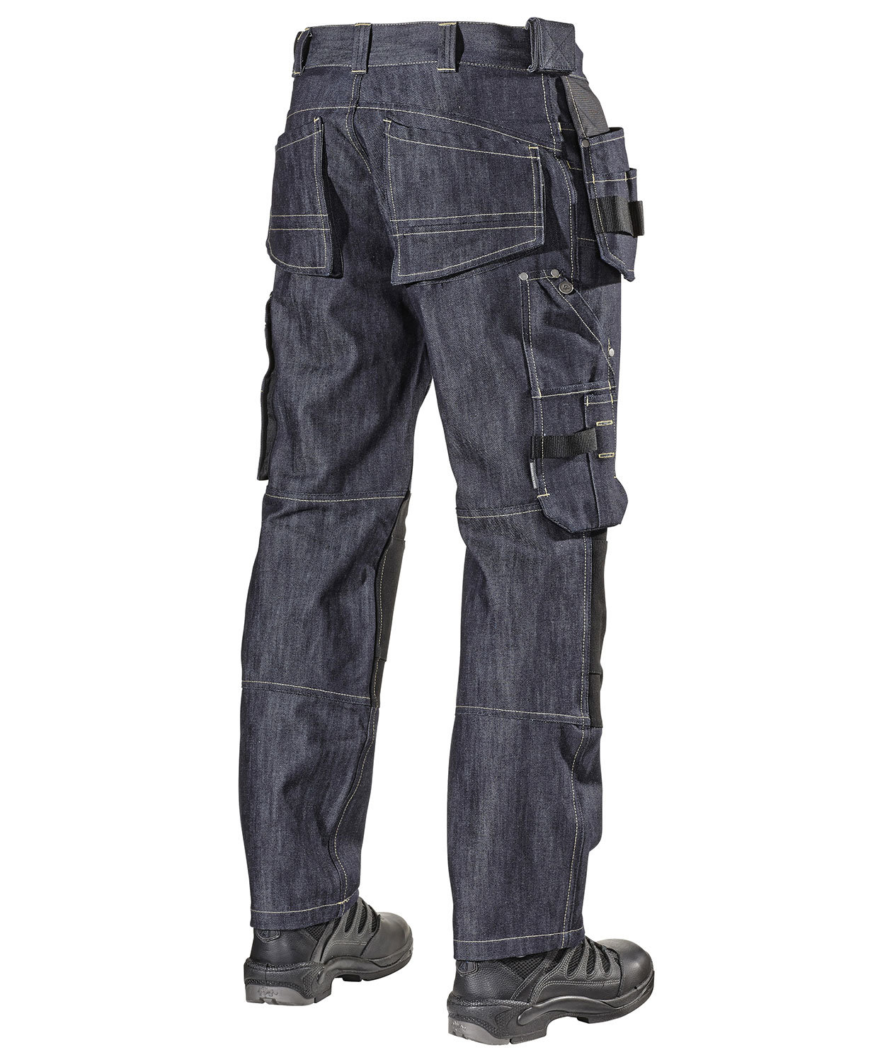 L.Brador craftsman trousers denim 108B, Denim blue, large image number 1