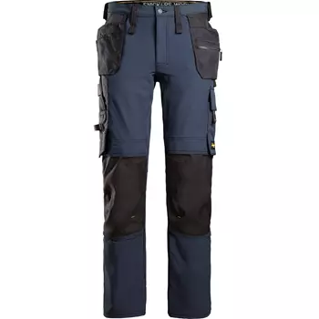 Snickers AllroundWork craftsman trousers 6271 full stretch, Marine Blue/Black