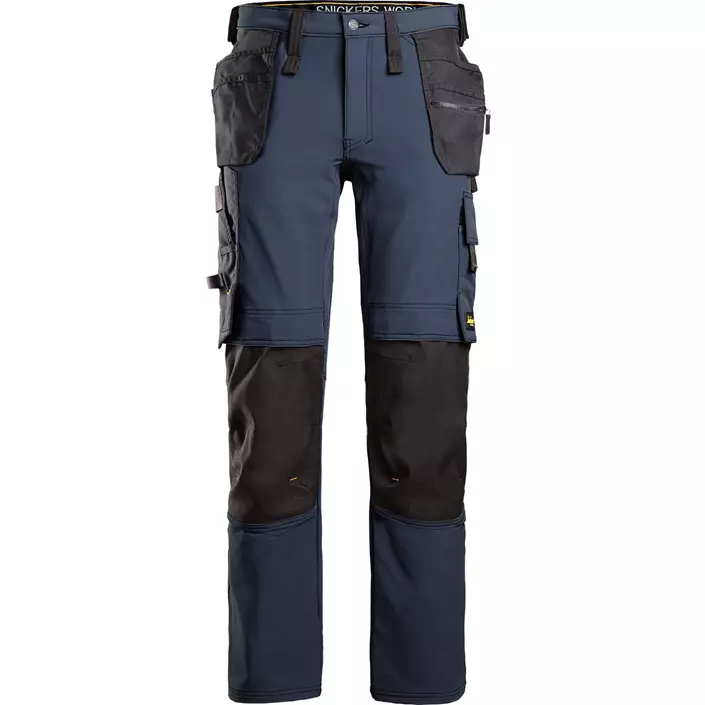 Snickers AllroundWork craftsman trousers 6271 full stretch, Marine Blue/Black, large image number 0
