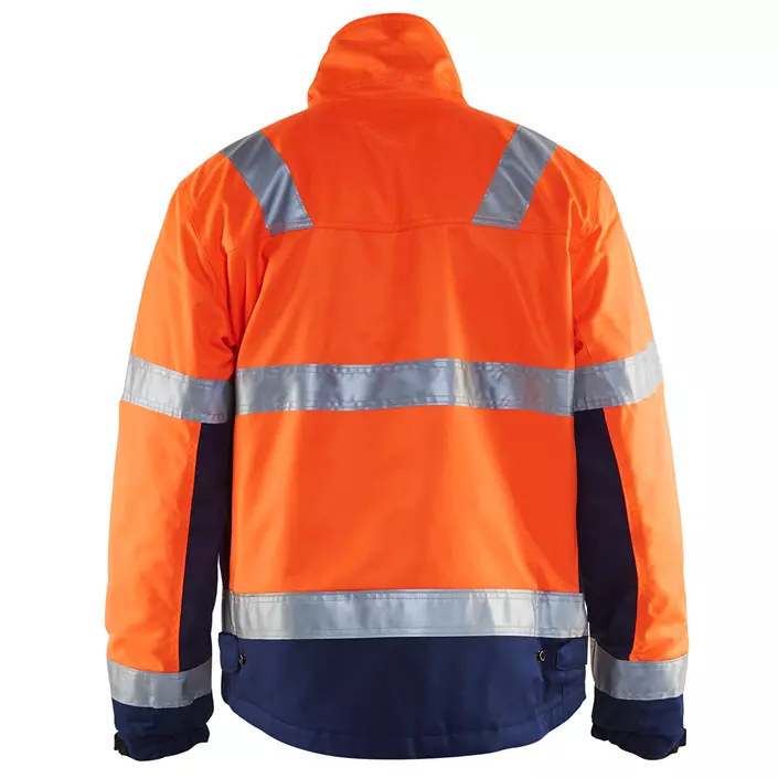 Blåkläder winter work jacket, Orange/Marine, large image number 1