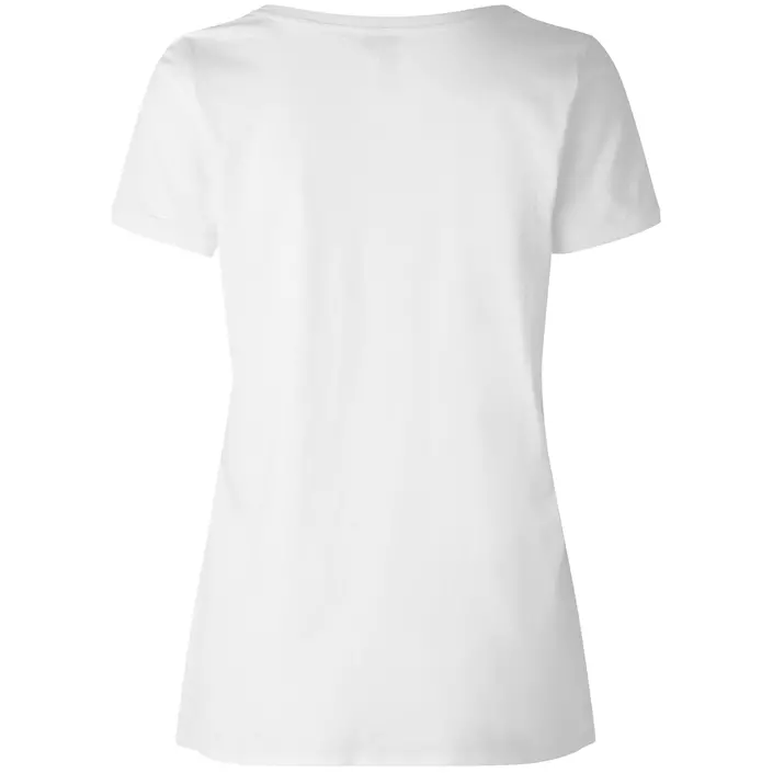 ID O-hals dame T-skjorte, Hvit, large image number 1