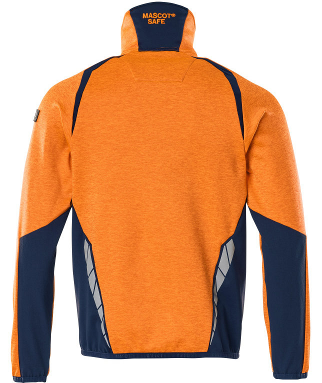 Mascot Accelerate Safe fleece sweater, Hi-Vis Orange/Dark Marine, large image number 1