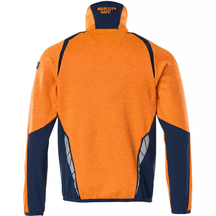 Mascot Accelerate Safe fleece sweater, Hi-Vis Orange/Dark Marine, large image number 1