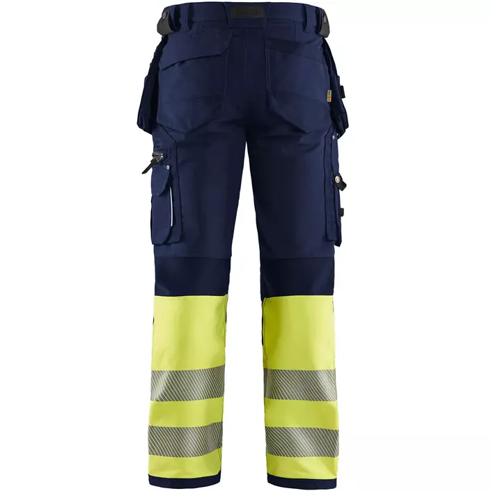 Blåkläder håndverksbukse full stretch, Marine/Hi-Vis gul, large image number 1
