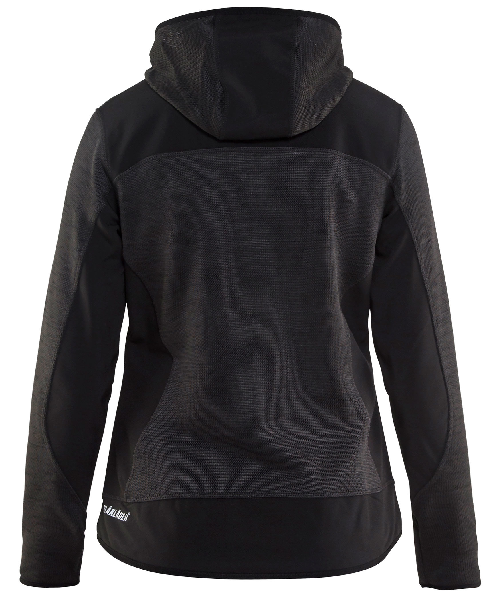 Bl&aring;kl&auml;der strikket dame softshelljakke, Antracitgr&aring;/Sort, large image number 2