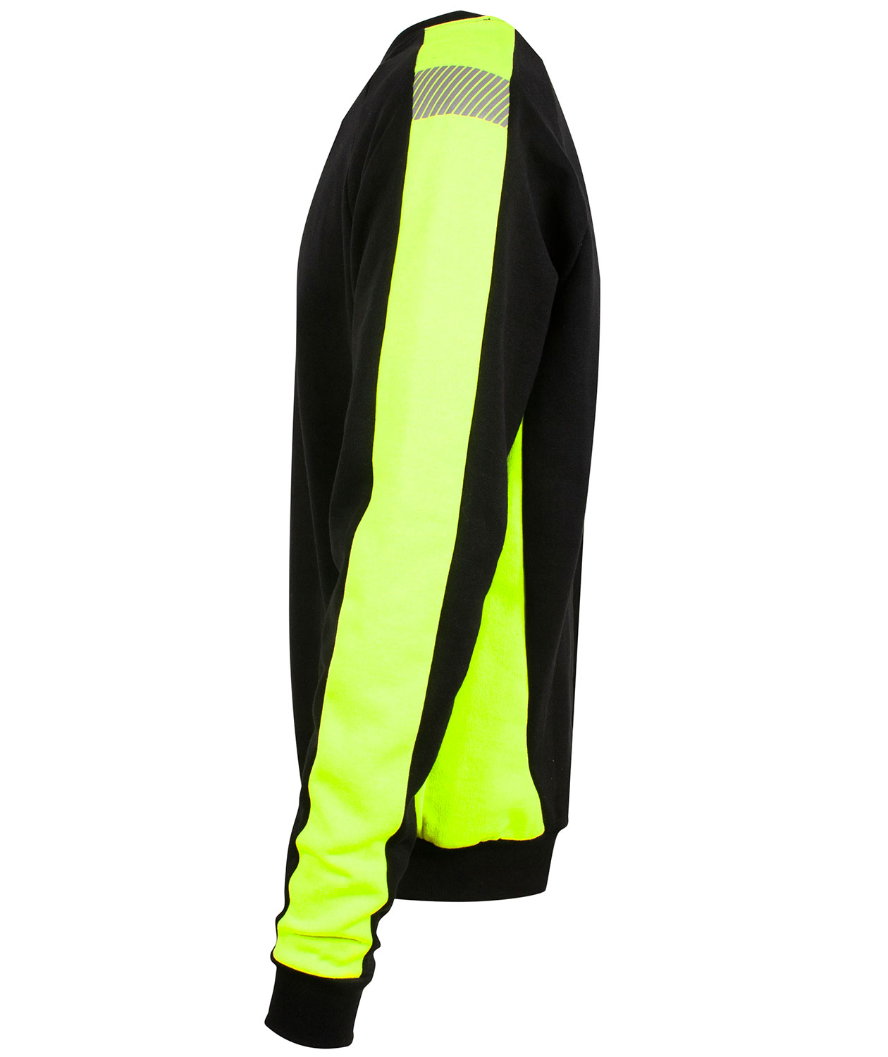 YOU Lancaster Pro sweatshirt, Sort/Hi-Vis Gul, large image number 4