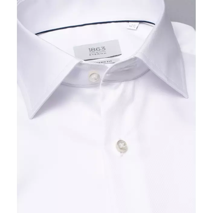 Eterna Uni Twill CO2 Modern fit skjorte, White , large image number 3