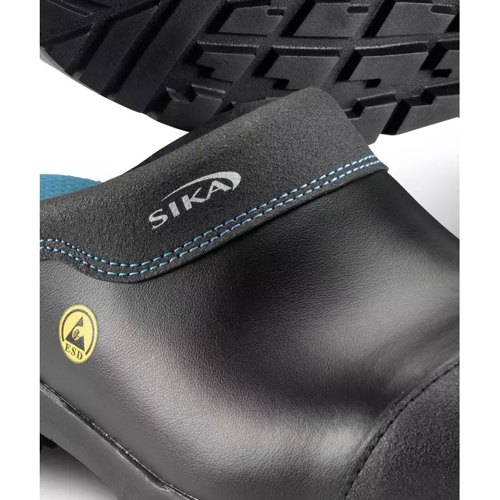 Sika Flex Light safety clogs without heel cover SB, Black, large image number 1