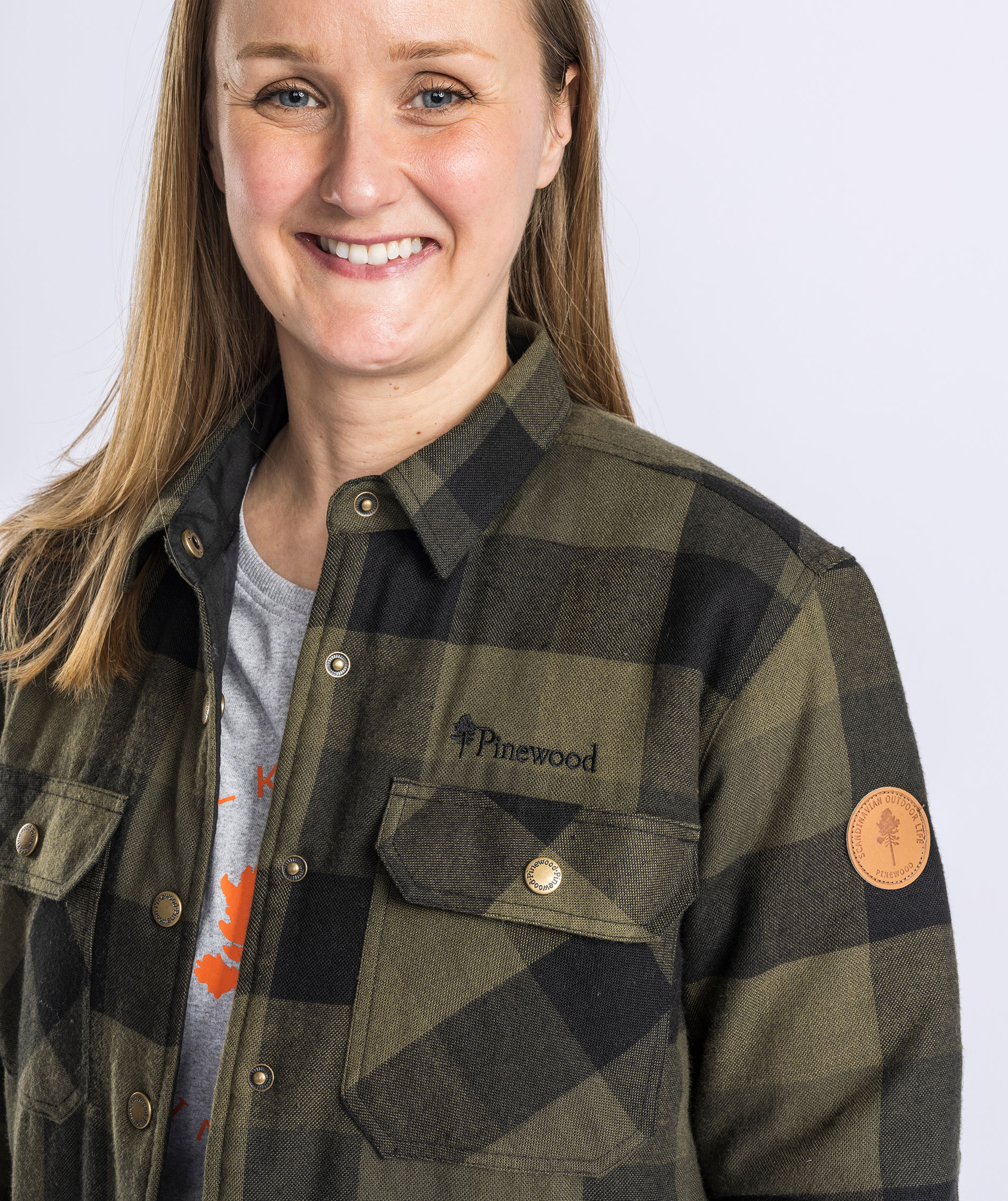 Pinewood Canada Classic 2.0 foret dame skjortejakke, Gr&oslash;n/Sort, large image number 4