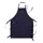 Segers 5986 bib apron, Navy, Navy, swatch