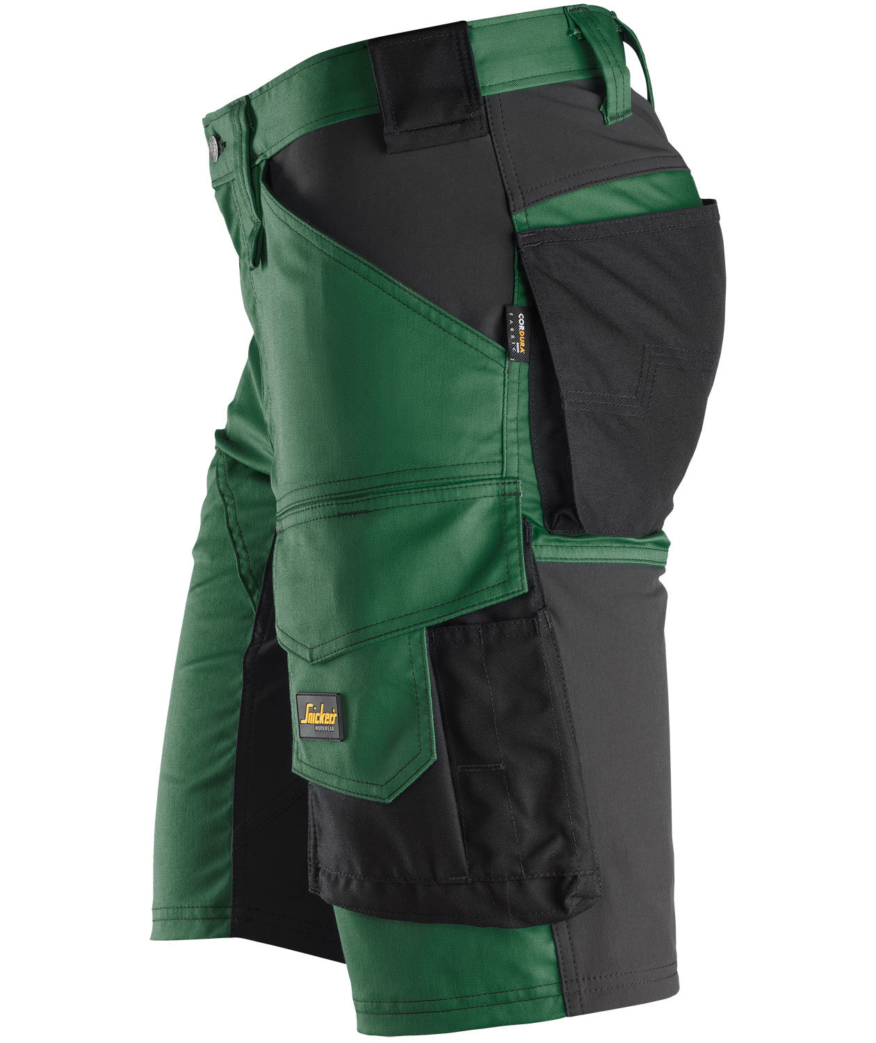 Snickers AllroundWork arbejdsshorts 6143, Skovgr&oslash;n/sort, large image number 2