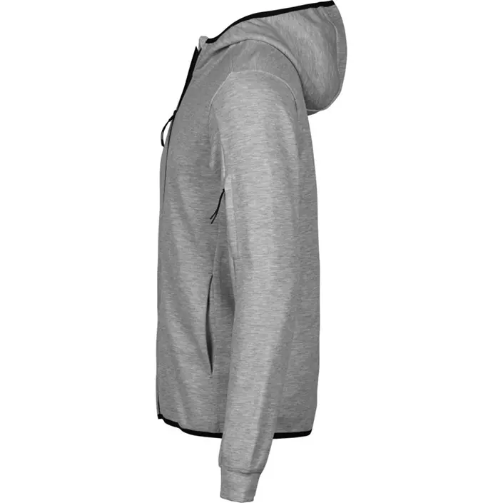 Tee Jays Athletic hættetrøje med lynås, Heather Grey, large image number 4