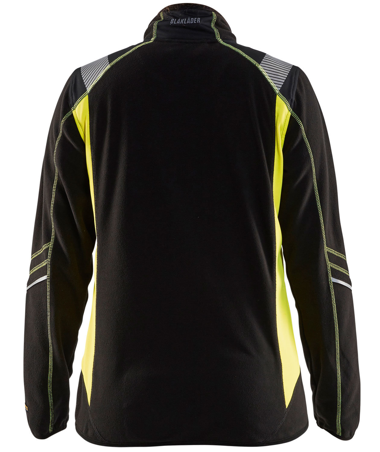 Bl&aring;kl&auml;der women's fleece jacket, Black/Yellow, large image number 1