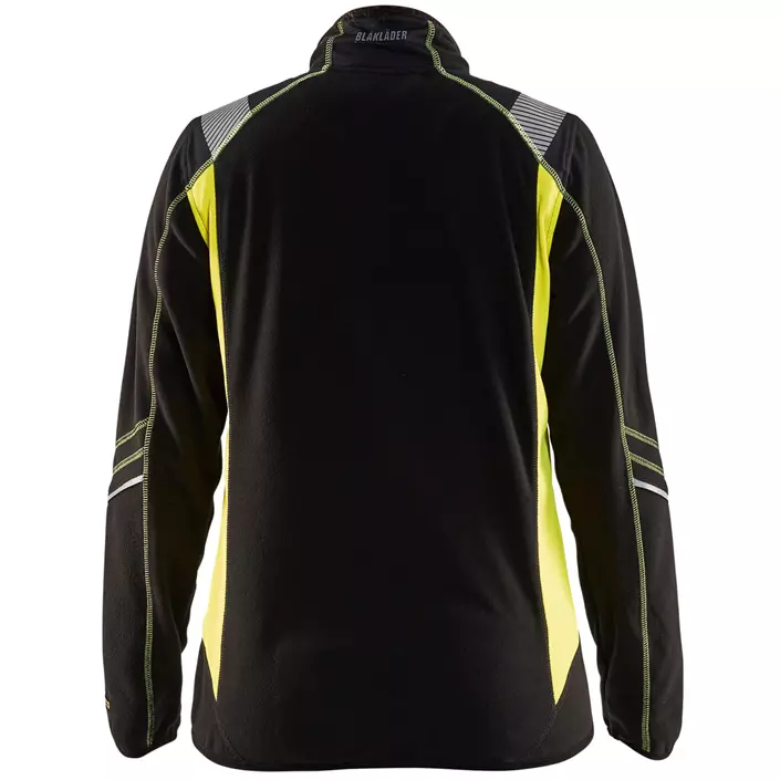Blåkläder women's fleece jacket, Black/Yellow, large image number 1