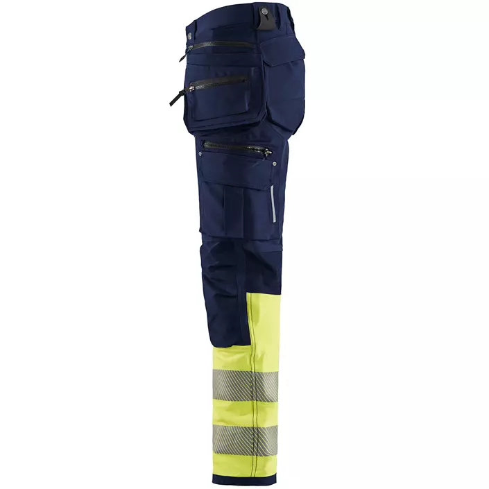Blåkläder håndverksbukse full stretch, Marine/Hi-Vis gul, large image number 2