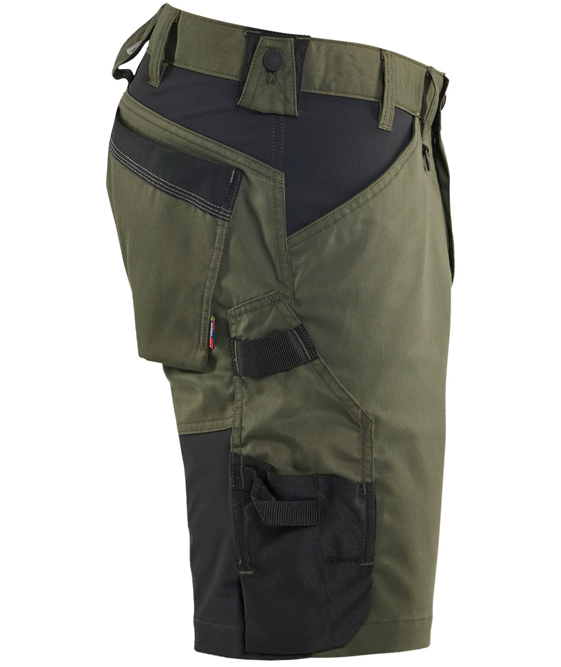 Bl&aring;kl&auml;der arbetsshorts, Skog gr&ouml;n/svart, large image number 2