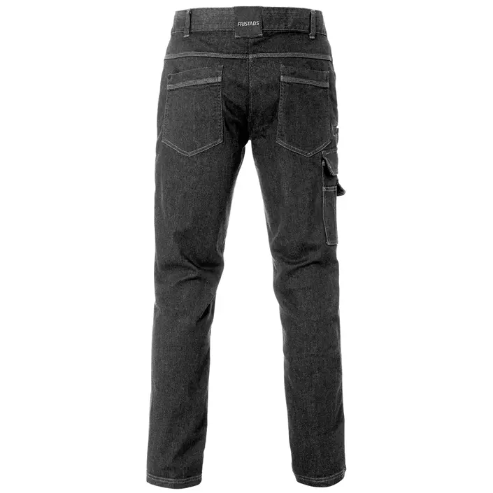Fristads denim service trousers 2501 full stretch, Black, large image number 1