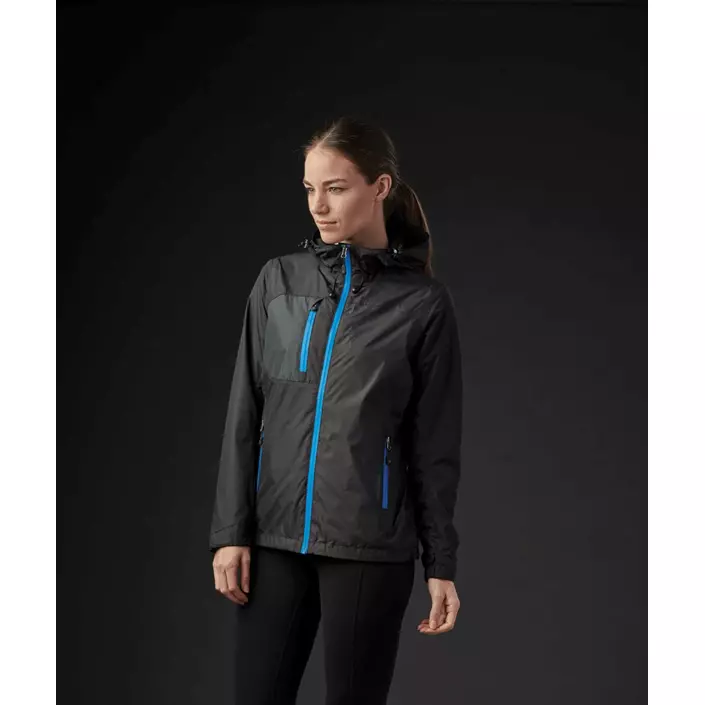 Stormtech Olympia women's shell jacket, Black/Azur blue, large image number 2