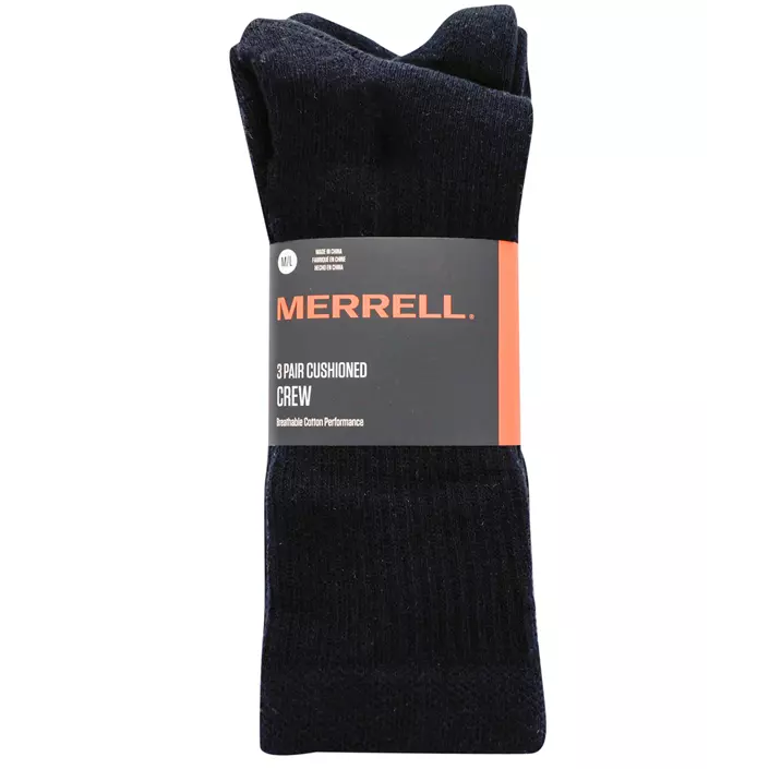 Merrell socks 3-pack, Black, large image number 1