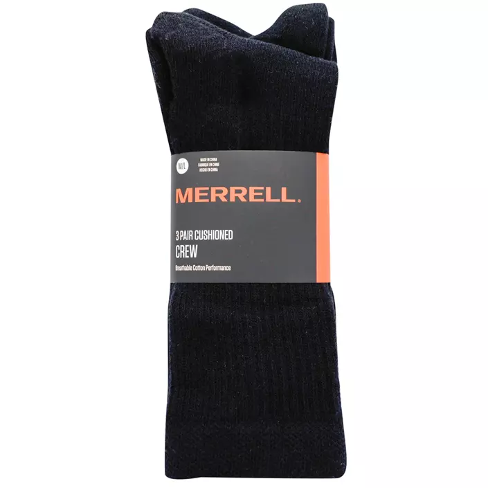 Merrell strømper 3-pak, Black, large image number 1