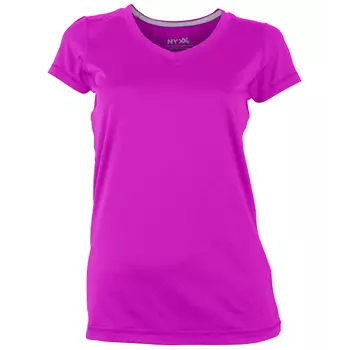 NYXX Flow dame stretch T-shirt, Bright violet/grå