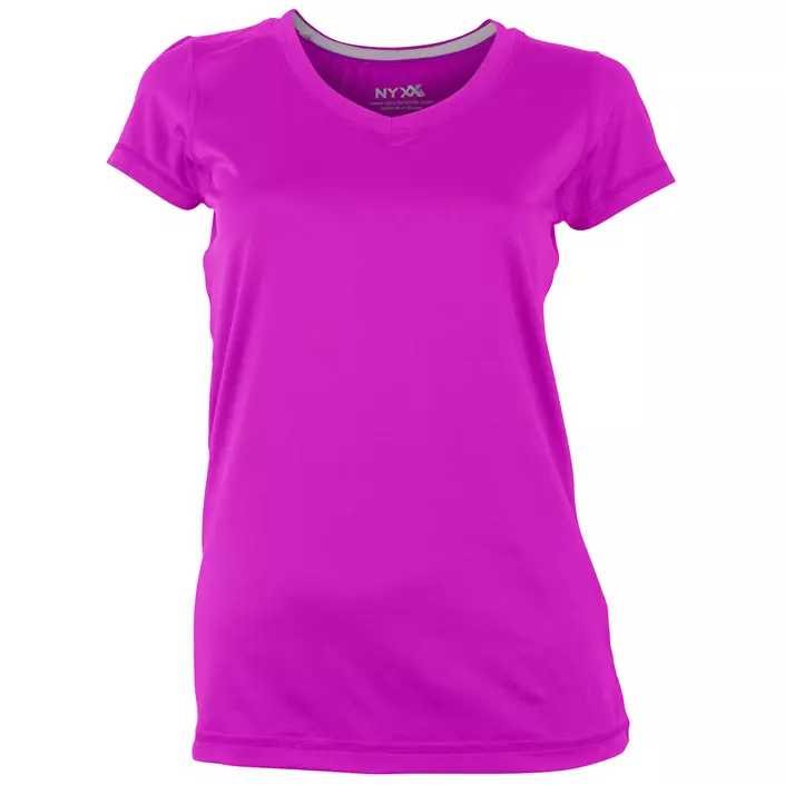 NYXX Flow stretch T-shirt dam, Bright violet/grå, large image number 0