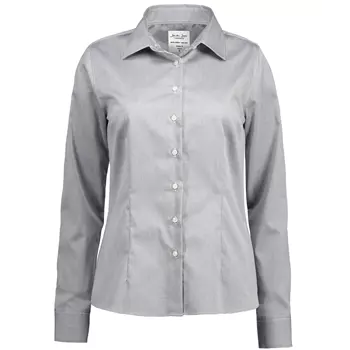 Seven Seas moderne fit Fine Twill dameskjorte, Silver Grey