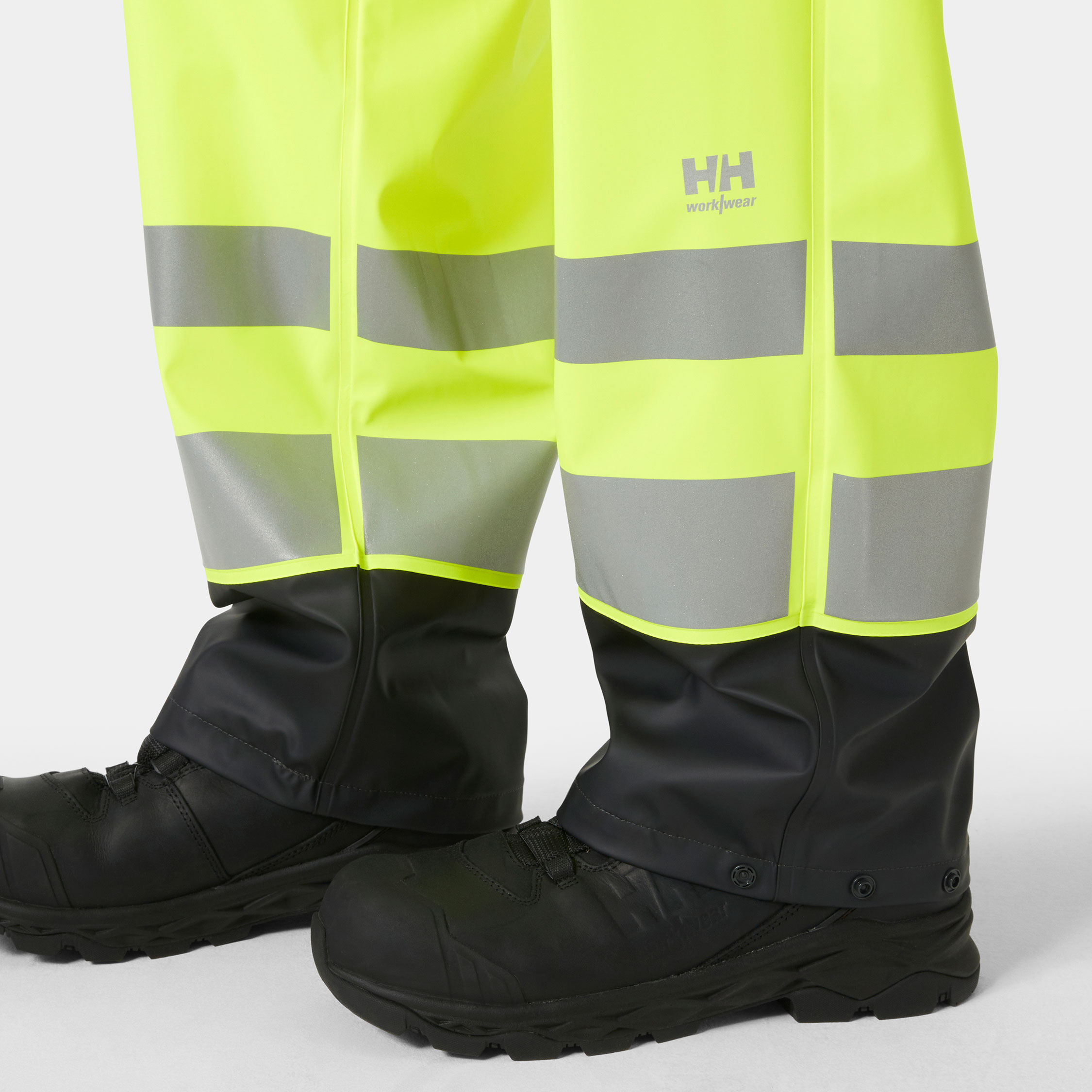 Helly Hansen Addvis regnbukser, Hi-vis Gul/Ebony, large image number 5