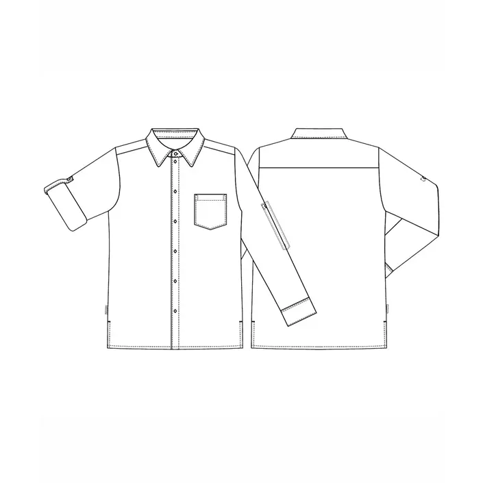 Kentaur comfort fit service skjorte, Rød, large image number 2