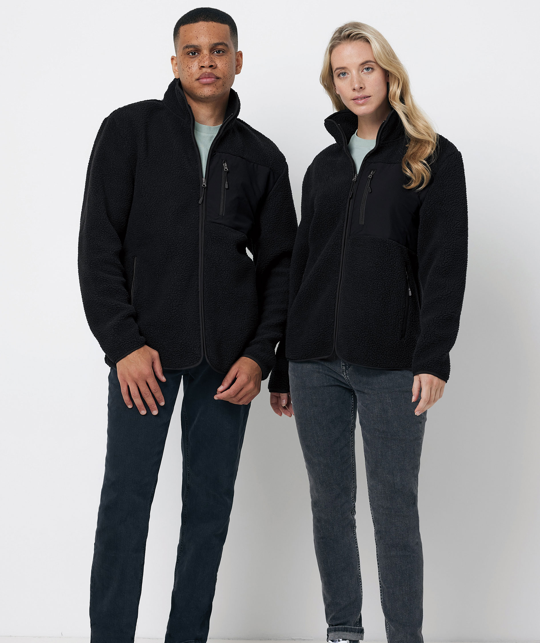 Iqoniq Diran pile fleece jacket, Black, large image number 1