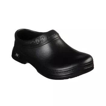 Skechers Oswald Clara SR women's clogs with heel cover, Black