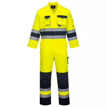Portwest overall, Varsel yellow/marinblå
