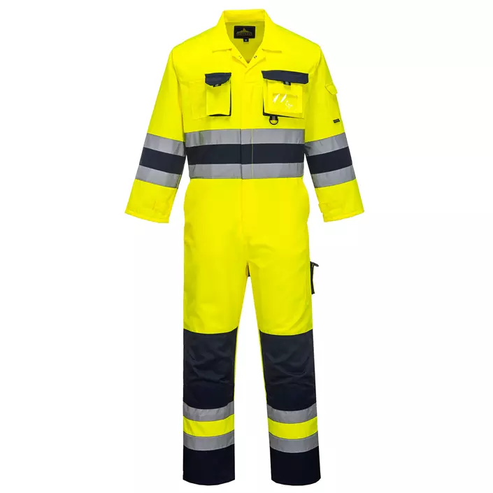 Portwest coverall, Hi-Vis yellow/marine, large image number 0