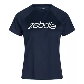 Zebdia dame logo sports T-shirt, Navy