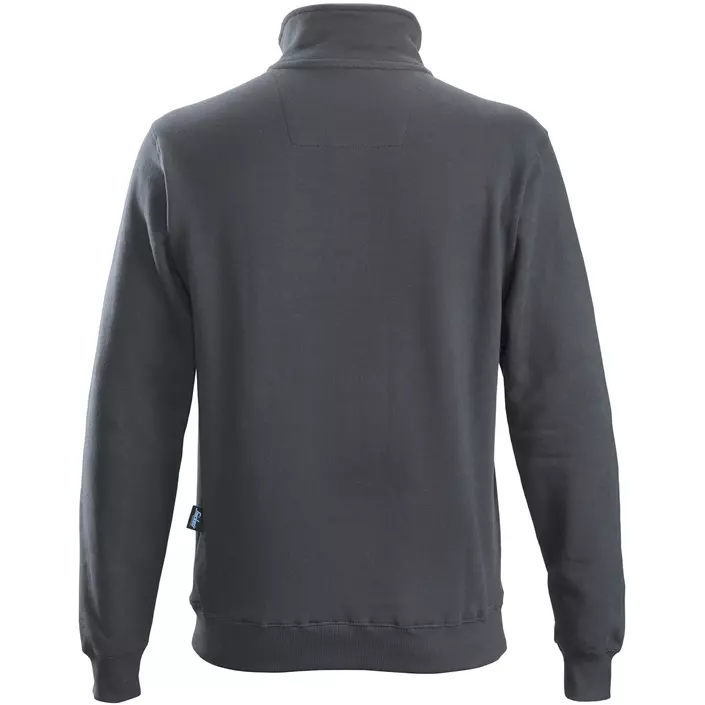 Snickers sweatshirt med kort lynlås 2818, Stålgrå, large image number 1