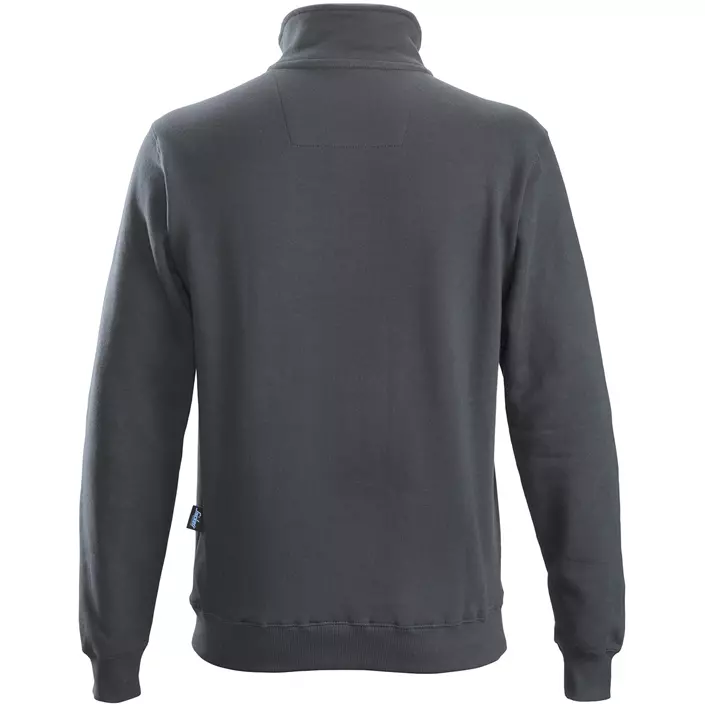 Snickers sweatshirt med kort lynlås, Stålgrå, large image number 1